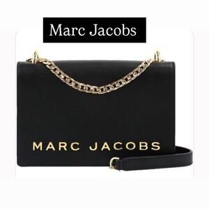 Marc Jacobs Black Leather Gold  Hardware NWT